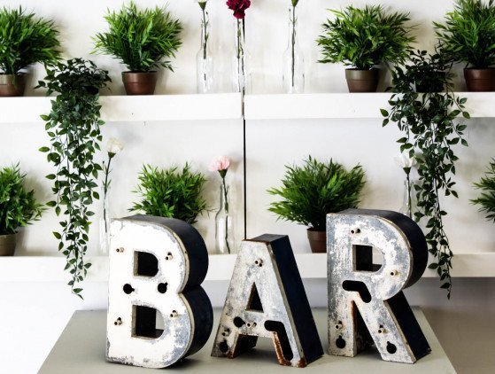 BAR SFEERLETTERS | KLEIN decoratie- bar